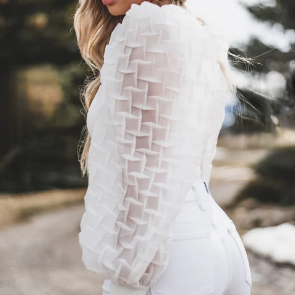 ALICE + OLIVIA Puff Sleeve Sweater - Picture 6 of 9